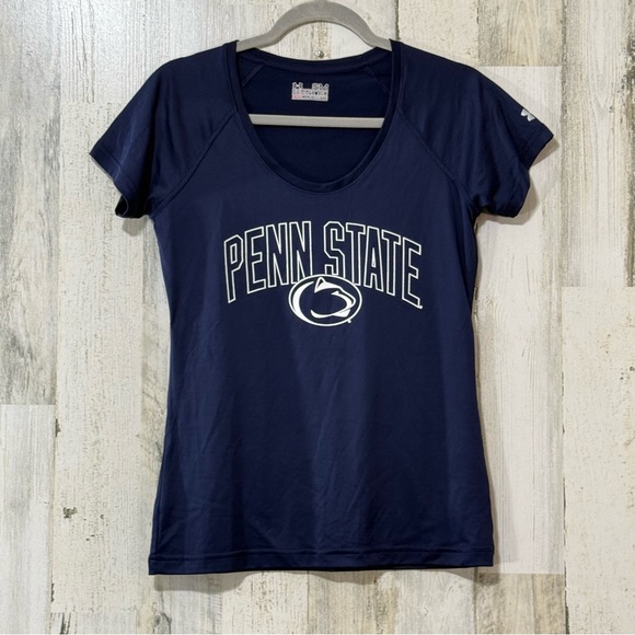 Under Armour Tops - Penn State PSU Women's Dry Fit Blue Penn State Short Sleeve Tee